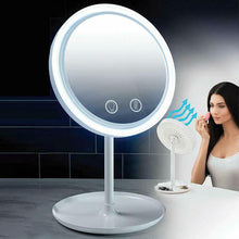 Charger l'image dans la galerie, Miroir LED + ventilateur : 3en1
